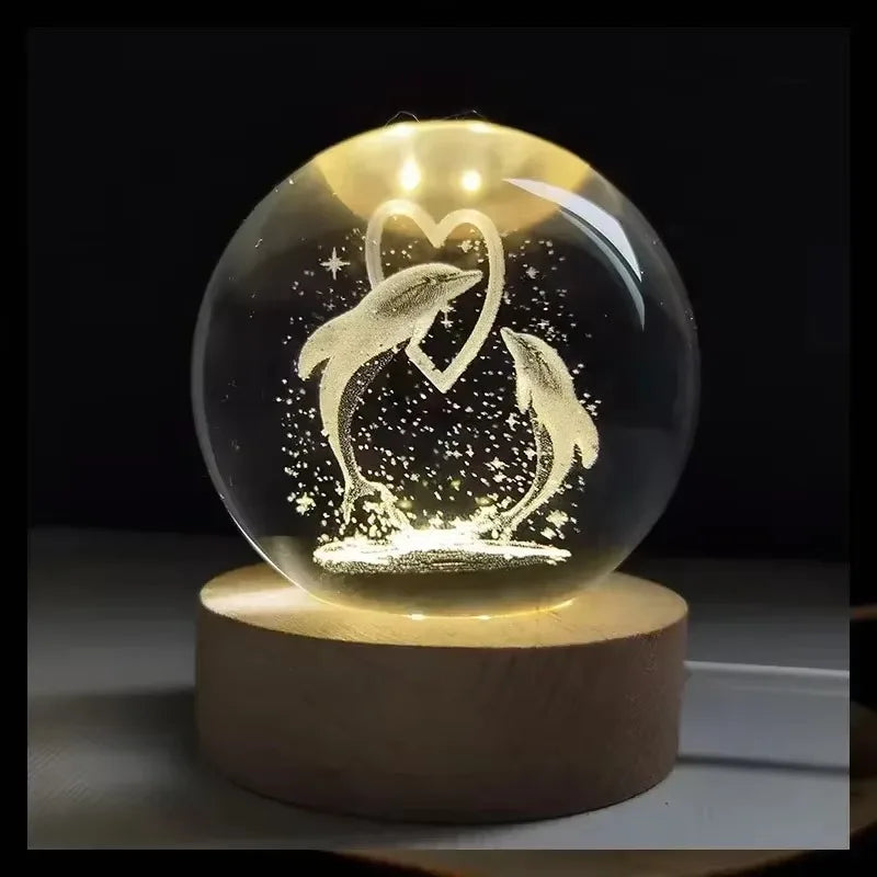 Galactic Glow Crystal Lamp